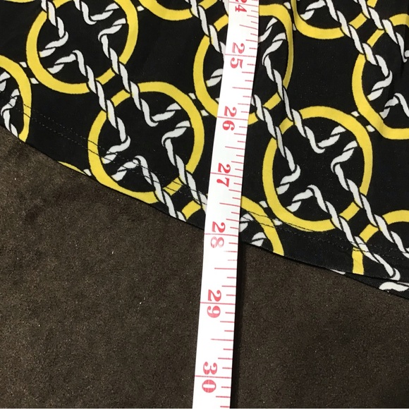 COCOMO BLOUSE SHIRT Sz 3X Black,yellow And White 3/4 Sleeve Women’s - Picture 12 of 16